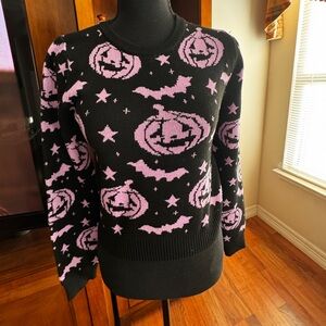 Black and Purple Halloween Sweater